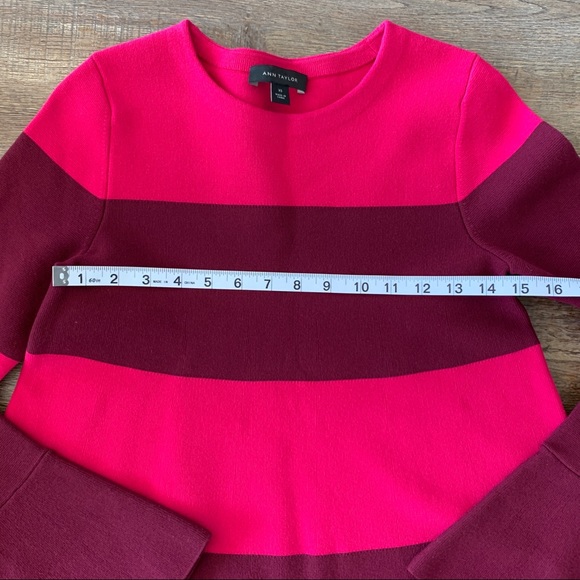 Ann Taylor Color Block Sweater - Picture 7 of 9